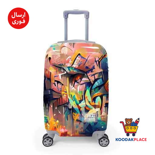 چمدان چرخ دار پلی کربنات کابین سایز34*24*24یایگان کد16534