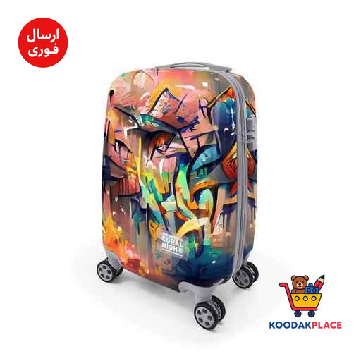 چمدان چرخ دار پلی کربنات کابین سایز34*24*24یایگان کد16534